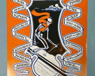 AOR 329 Robert Fried Grateful Dead Skiing Skeleton NUMBERED