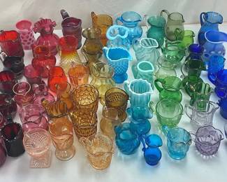 Rainbowed Glass Pitcher Collection