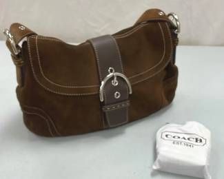 Coach Y2K Brown Suede Soho Bag