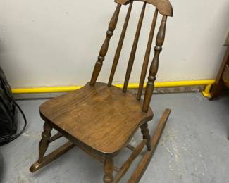 Childrens Wooden Rocking Chair