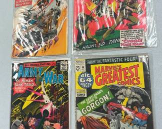 Comic Books GI Combat, Army At Wat And Marvel