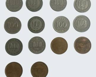 South Korean and Japanese coins 14 Total