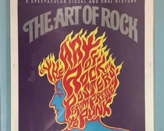 Signed Wes Wilson Artist Proof Poster cover art The Art of Rock