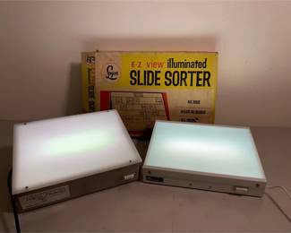 Two Light Boxes, One Slide Sorter