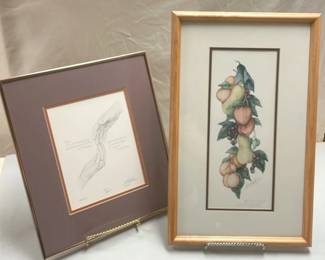 Kim Osgood Signed Fruit Print And Robert Sexton Legacy Signed And Numbered Art