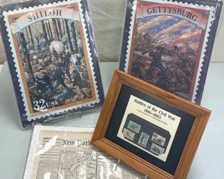 US Civil War Era Newspaper Replica And More