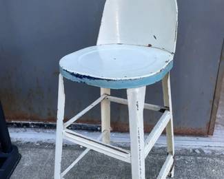 Shabby Chic Metal Child Stool