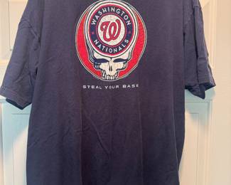 Liquid Blue Grateful Dead Washington Nationals "Steal Your Base" T-shirt Size XXL