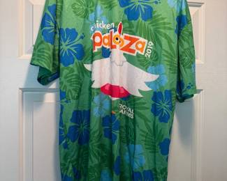 Royal Farms Brand 2009 "Chickenpalooza" Hawaiian T-Shirt Size XXL