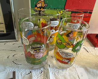 Vintage McDonald's Camp Snoopy Peanuts Drinking Glasses (5 Available)