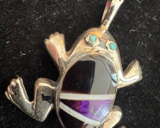 Sterling Silver & Purple Sugilite Pendant