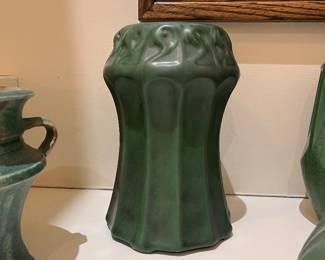 Weller pottery green vase
