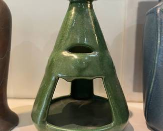 Weller pottery candelstick