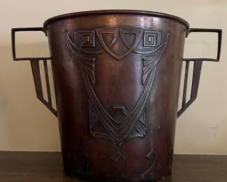 antique Art Nouveau wine cooler / bucket
