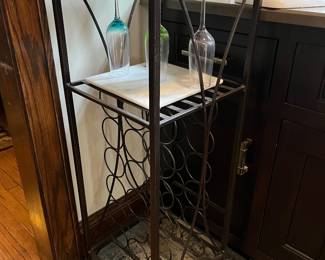 small bar / wine rack perfect for an apartment