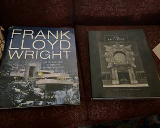 Frank Lloyd Wright & Louis Sullivan large design books