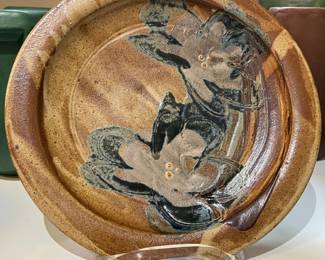 vintage pottery plate