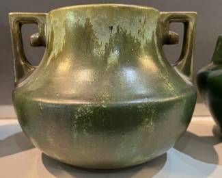 Fulper pottery double handled vase