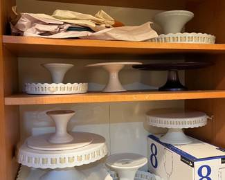 tiered buffet servers / cake plates