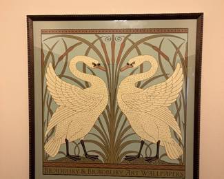 framed Bradbury art wallpaper 