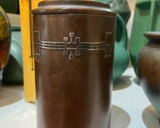 Antique Heinz sterling on bronze humidor
