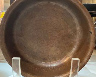 Antique Roycroft hammered copper bowl
