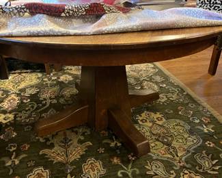 antique oak round table - better picture to come