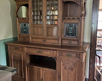 antique Art Nouveau sideboard