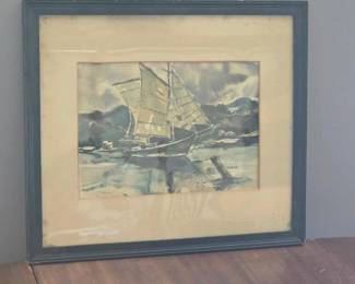 204 framedarthurtarboxsignedoriginalwat