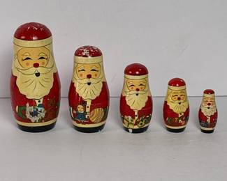 063 fivepiecesantaclausrussianmatryoshk
