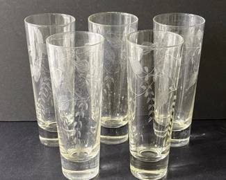101 setoffivevintageetchedhighballcoll