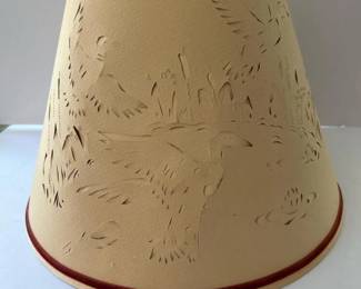141 vintagecutpaperduckscenelampshade