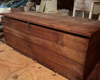 206 largevintagepinestorageblanketchest