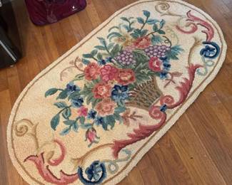 026 48x27handhookedovalwoolfloralare