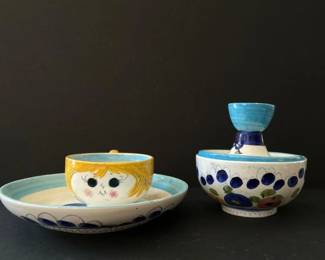 136 handpainteditalianceramicbreakfasts