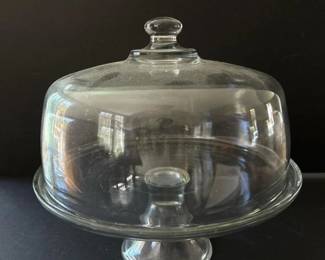 130 clearglasscakestandwithdome