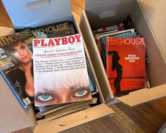 103 twoboxesofvintageadultmagazinespla