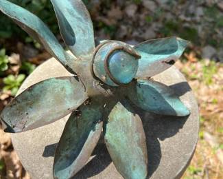 268 copperflowerpiecewithblueglasscent