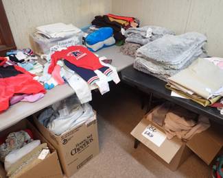 Rugs. Pillows. Child's Clothing