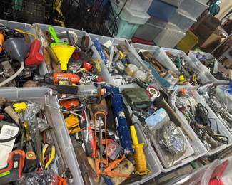 Tool Tubs Heaping at Open! $3/$2/$1