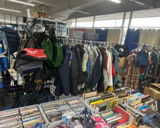 ALL Clothing Racks Are FULL..Clean..Many New. $3/$2/$1