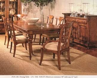 Great Looking Century Furniture "Notting Hill" Dining Room Set