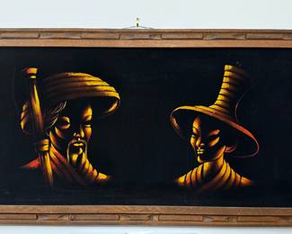 MCM velvet asian painting