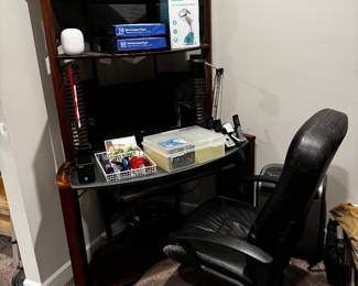 desk and chair