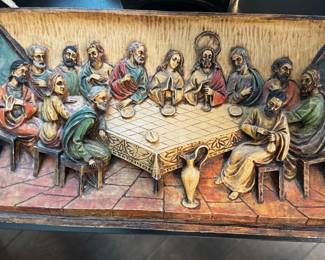 Italian Last Supper Wall Plaque