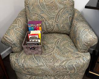 fabric swivel chair set of two