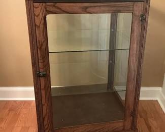 Vintage Oak Display Cabinet