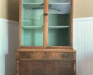 Vintage Wooden China Cabinet
