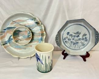 Blue Floral Pottery
