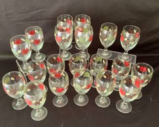 Autumn Libby Leaf Goblets